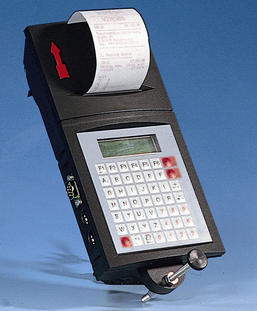 EVS 30 lassulásmérő Elektronikus féklassulásmérő író műszer, beépített nyomtatóval